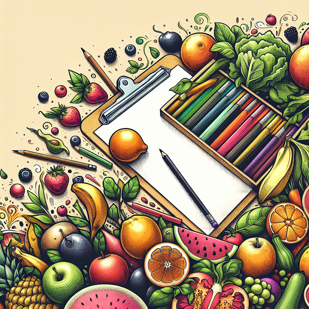 10 Creative Ideas for Drawing Easy and Healthy Food Posters